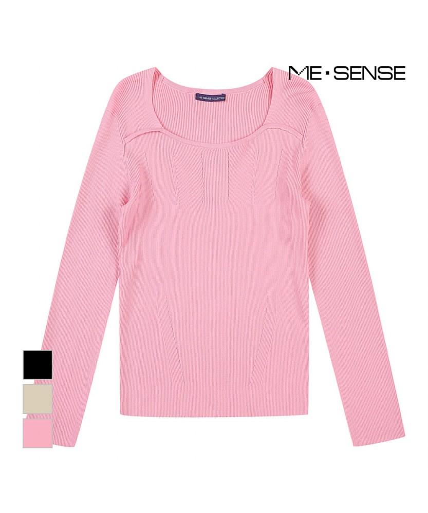 MESENSE Square Neck Slim Knit_Mb42Knmd85Z