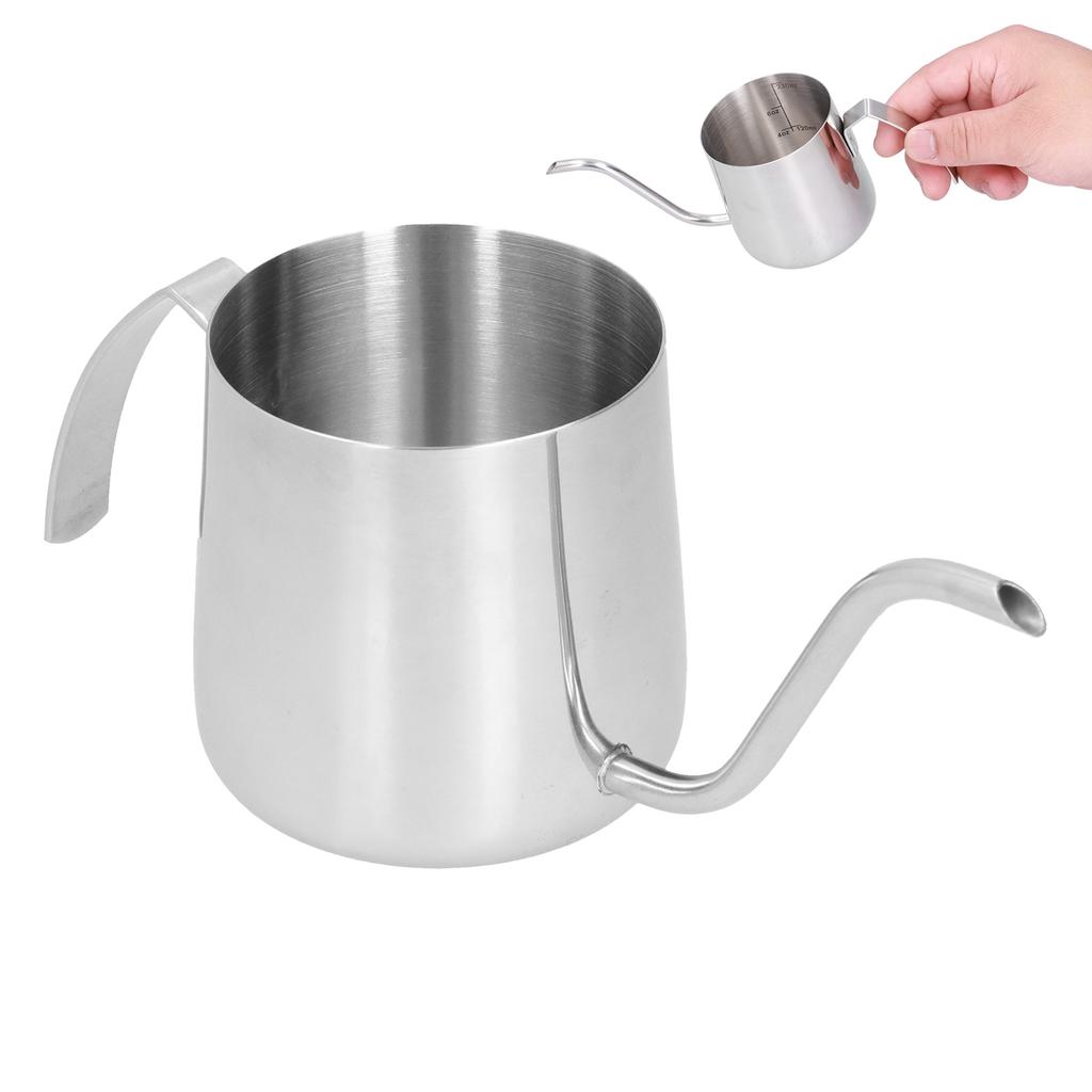 304 Stainless Steel PTFE Coffee Kettle with Inner Scale Thickened Pour Over Coffee Pot for Home