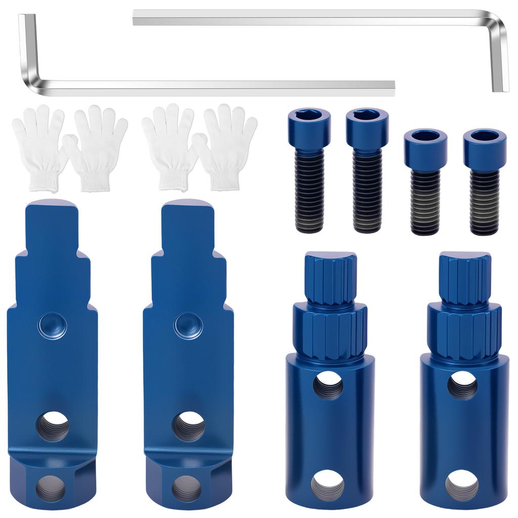 Faucet Stripped Screw Extractor Steel Broken Pipe Extractor Removal Tool for 1/2 Inch and 3/4 Inch Pipes with Ergonomic Handles