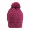 Winter Velvet Corn Hat Cute Wool Ball Solid Color Knitted Hat Warm Toe Cap Women'S Wool Hat Versatile