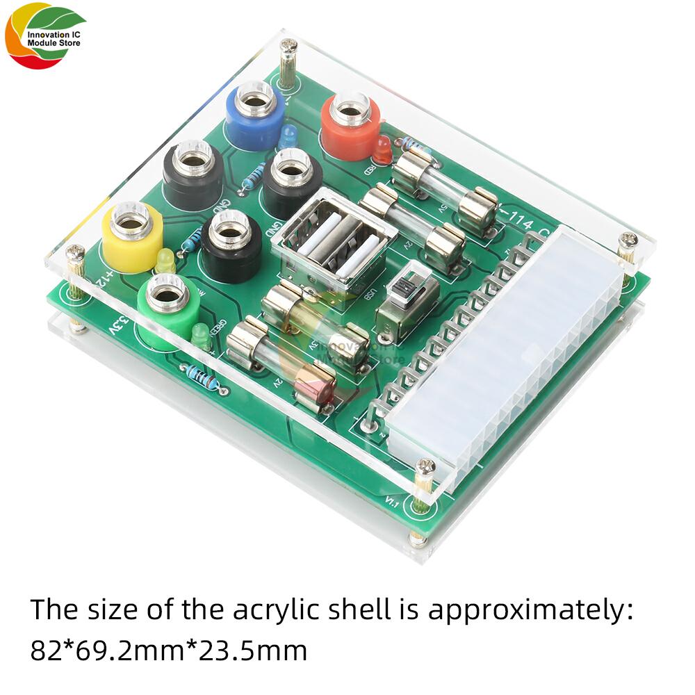 20/24Pin ATX Power Strip Power Adapter Module Desktop Chassis ATX Transfer to Adapter Board 3.3V 5V 12V Wiring Power Supply