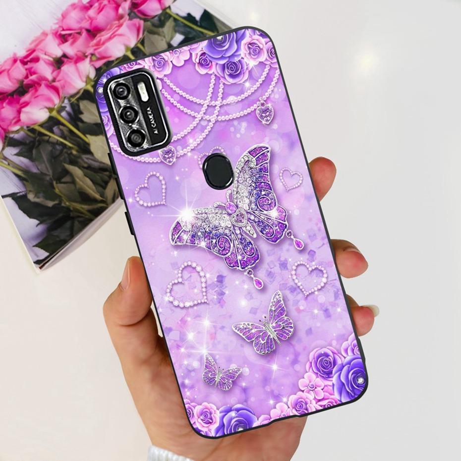 Lovely Case For ZTE Blade A7s 2020 / Optus X Pro / Telstra Evoke Plus 2 Black Silicon Soft Cases Cover For Zte A7s (2020) A7020