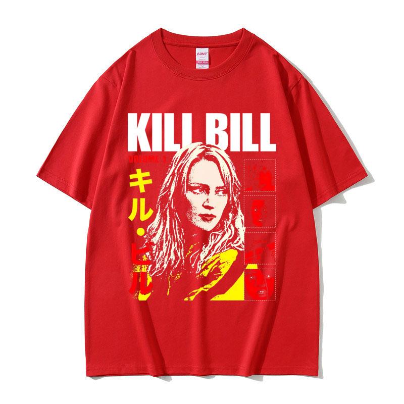 Famous Director Quentin Tarantino Movie Kill Bill Uma Thurman Play The Bride T-shirt Men Women Casual Vintage Fashion T Shirt