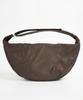 Eyeunderstand Vegan Leather Croissant Crossbody Bag (Brown)