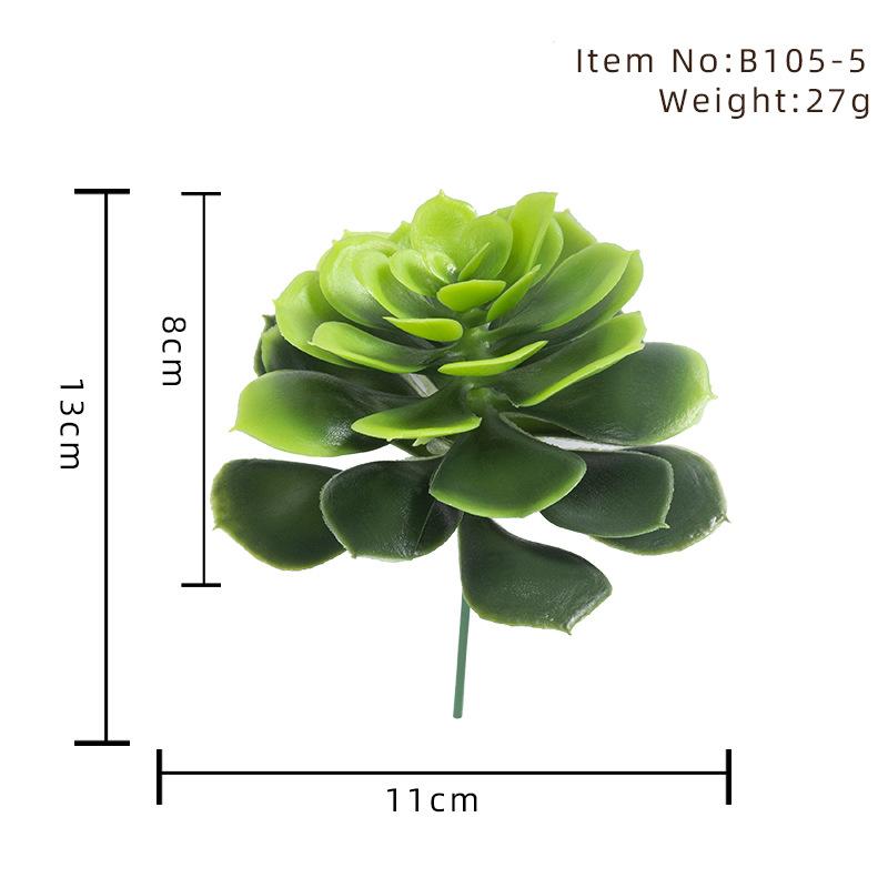 Diy Simulated Succulent Plant Head 1-2 Yuan, Mini Fake Succulent Bonsai With Flowers, Supermarket Decorations
