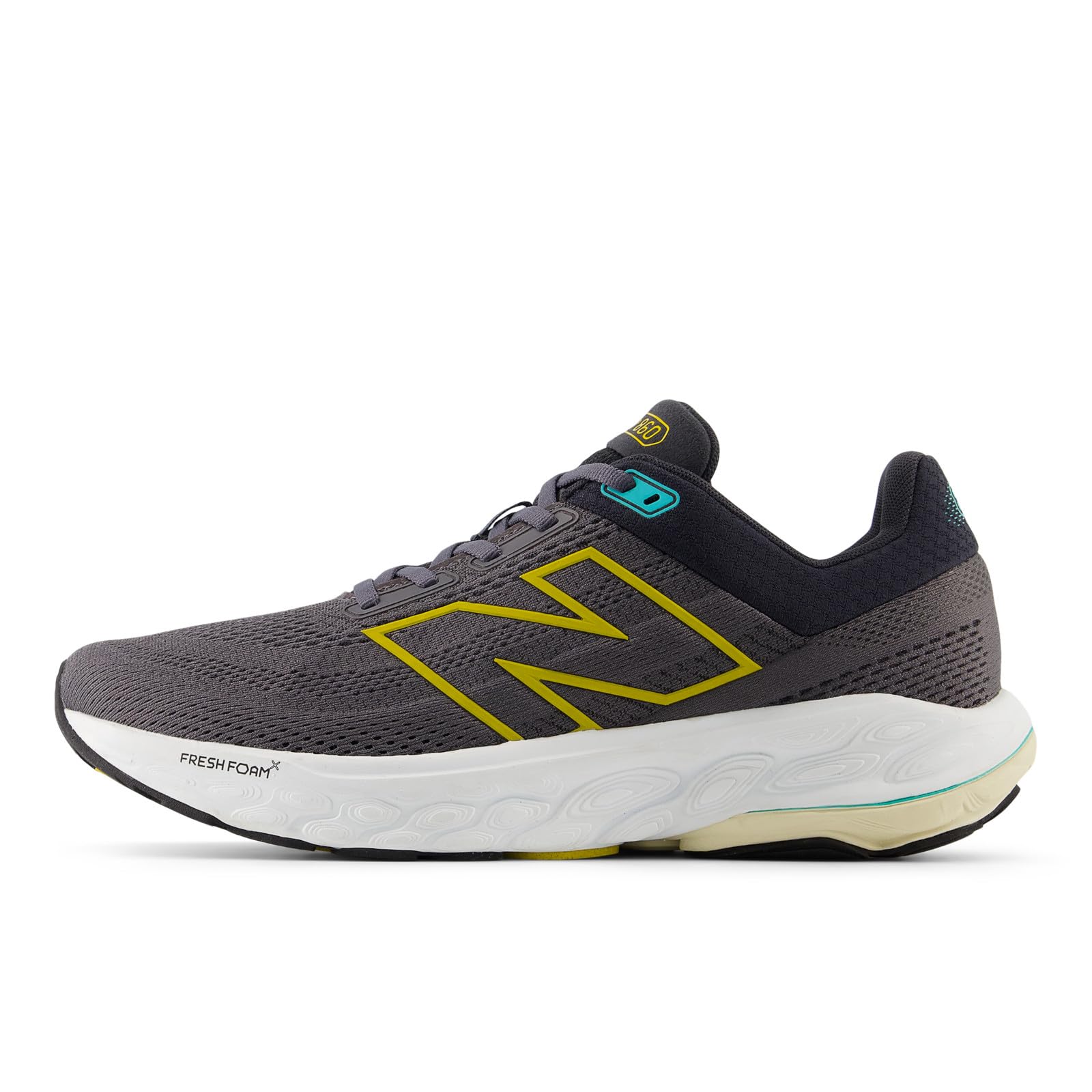

New Balance Fresh Foam X 860 v14 Running Current Fresh Foam A14 Size 4E Shoes, Model, Cushion, Men s, (Black/Yellow), 25.5 cm,