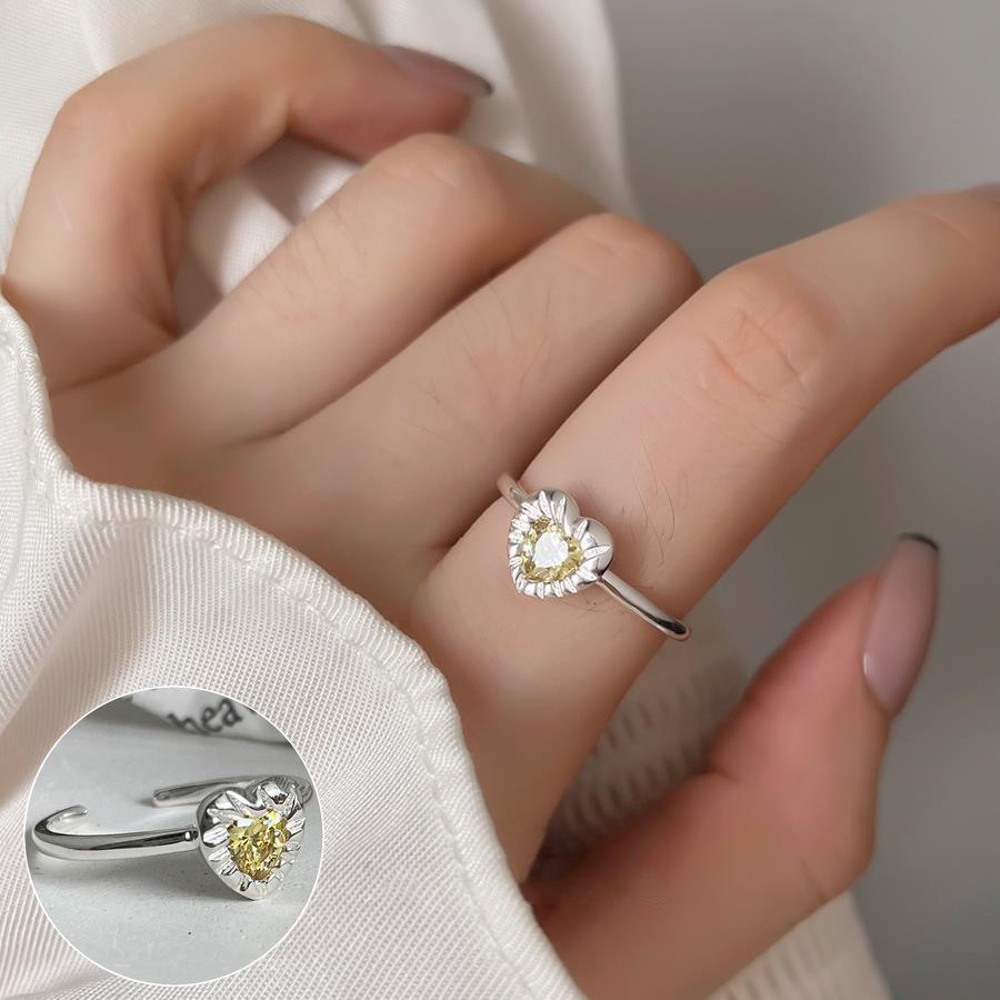 Bague ouverte vintage en argent S925 plaqué perle pour femmes