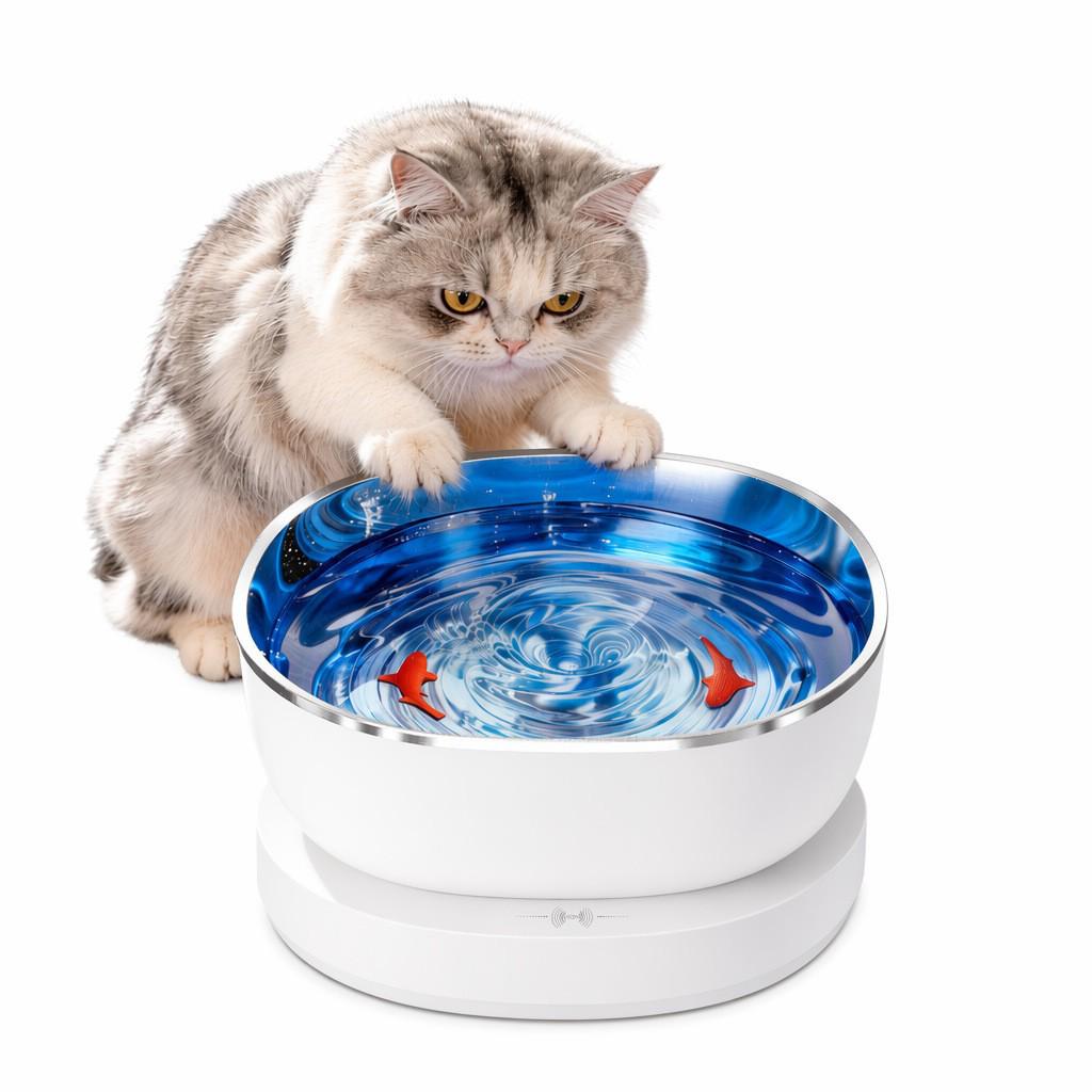 Smart Pet Water Dispenser with Stainless Steel Bowl for Cats and Dogs