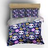 Colorful Skull and Floral Bedding Bedding Duvet Cover Set Duvet Cover Pillowcases (1 * Duvet Cover 2 * Pillowcases, Without Duvet Insert)