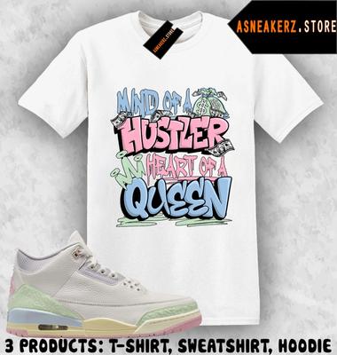 Shirt Match AJ 3 Spring Is In the Air 2026 Sneaker Matching Hustler Heart Queen