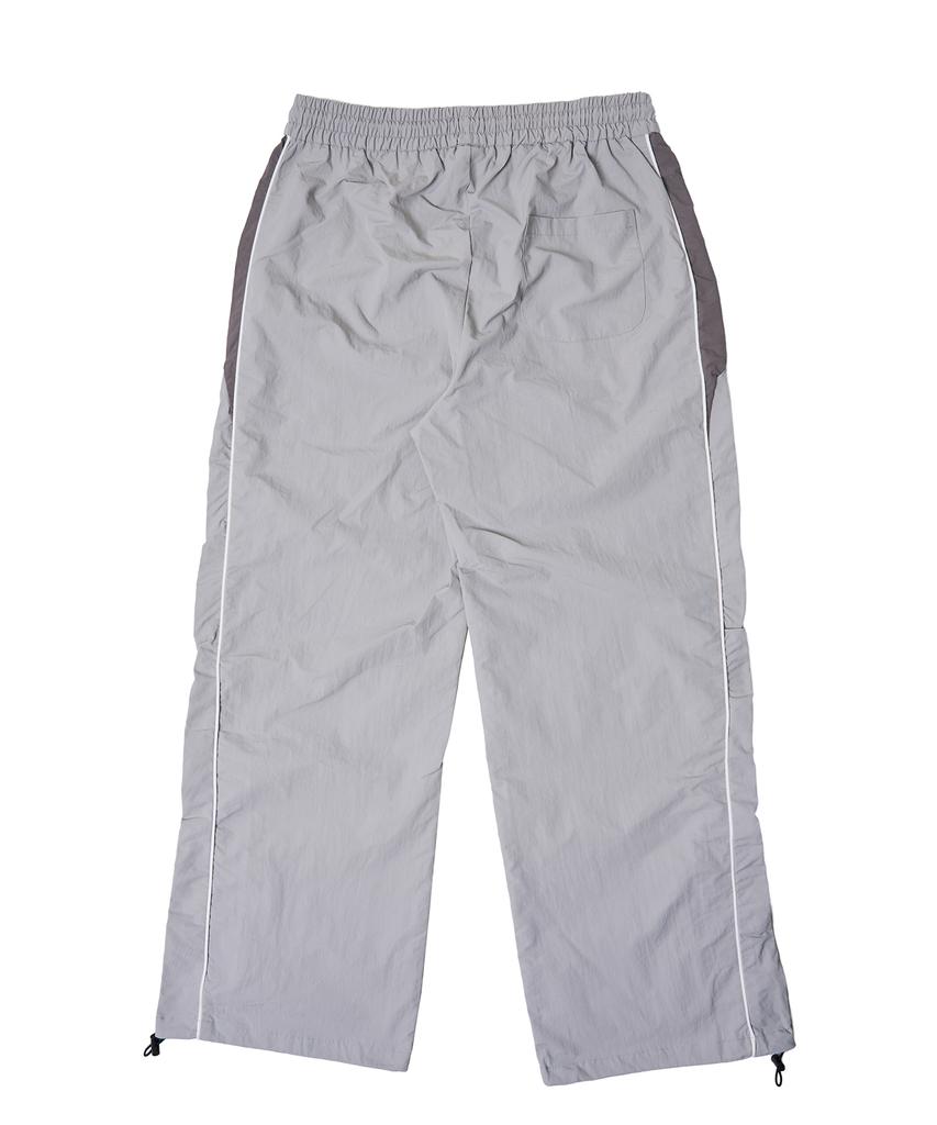 DOUBLE JD Side Color Block Woven Pants (Gray)