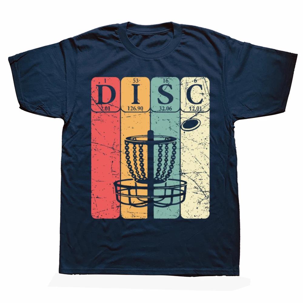 Disc Golf Periodic Table Player Vintage T Shirts Summer Graphic Cotton Streetwear Short Sleeve Birthday Gifts Tshirt Men