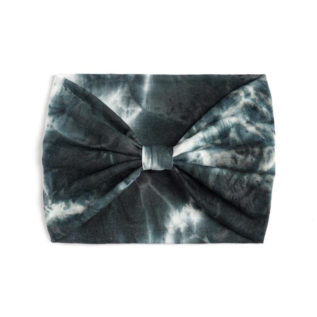 Fascia per capelli tie-dye sportiva e da yoga da donna extra larga da 18 cm