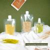 Large Transparent Spout Pouch for Cereal, Grain, Milk Tea, or Soy Milk Portioning and Sealing