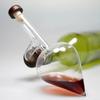 Round Peach Shaped Transparent Red Wine Aerator Portable Wine Bottle Pourer Quick Decanter Spout Glass Sobering Device