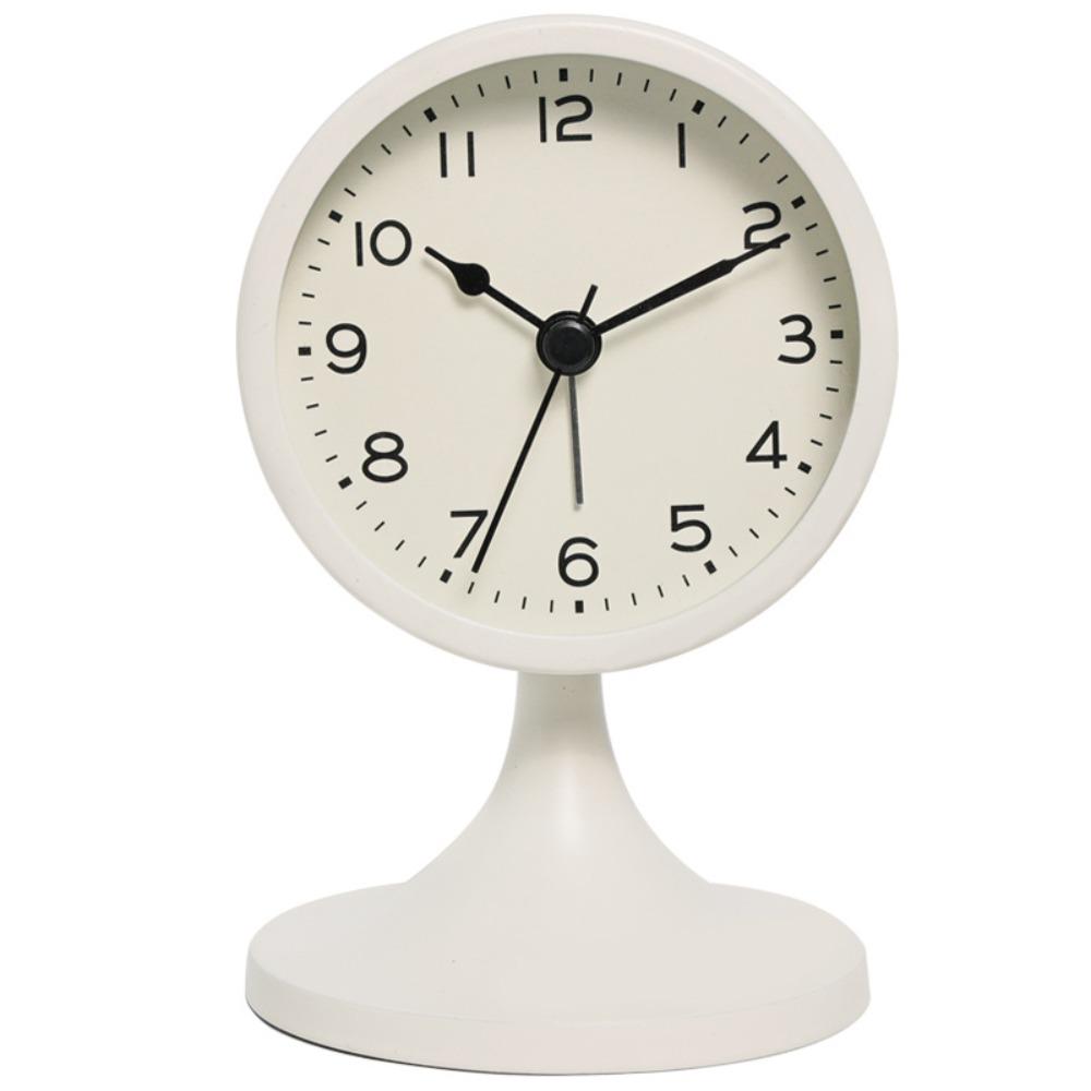 without Battery Alarm Clock Metal Number Clock Creative Silent Table Clock Home Decor