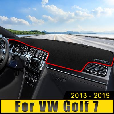 Car Dashboard Avoid Light Cover Anti-UV Pad Non-Slip Mat Carpets For Volkswagen VW Golf 7 MK7 2013 2014 2015 2016 2017