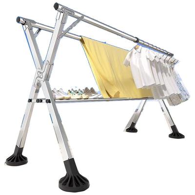 Chang Baosen 3-Rod Foldable Drying Rack with Shoe Rack