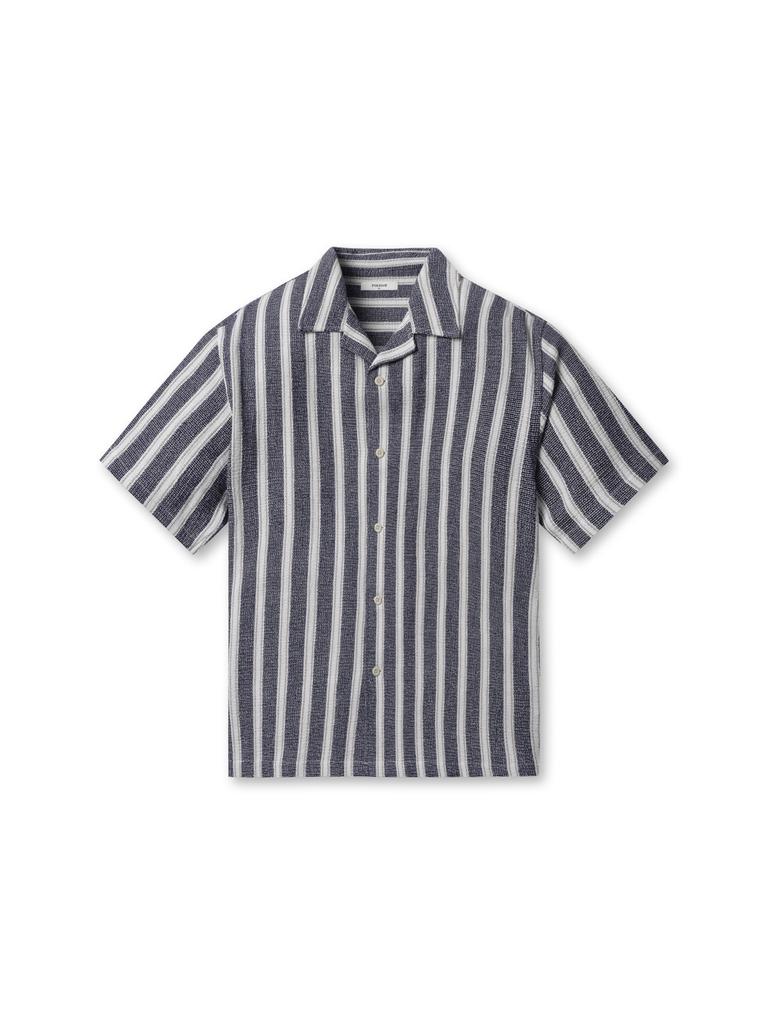 Polhaem Men'S Jacquard Stripe Short Sleeve Shirt_Phg2Wc1187