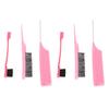 Rat Tail Comb Set Lightweight Styling Portable Multi Purpose Parting Teasing Hair Edge Brush Set