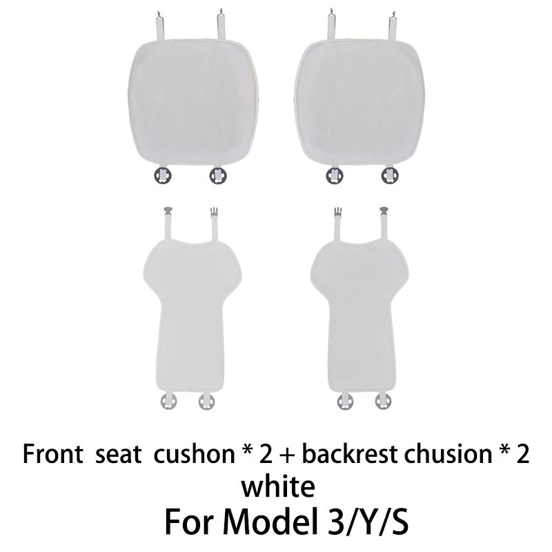 OULEX Car Seat Cover Cushion For Tesla Model 3/Model Y 2019-2025 Ice Silk Seat Cover breathable seat car Interior accessories
