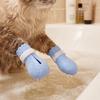 4PCS Adjustable Cat Bath Wash Boots Soft Silicone Pet Cat Shoes Cat Foot Cover  Pet Grooming