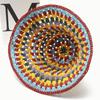 Color Dopamine Hollow Straw Hat Women's Summer Seaside Vacation Bucket Hat Sunshade Sunscreen Woven Hat