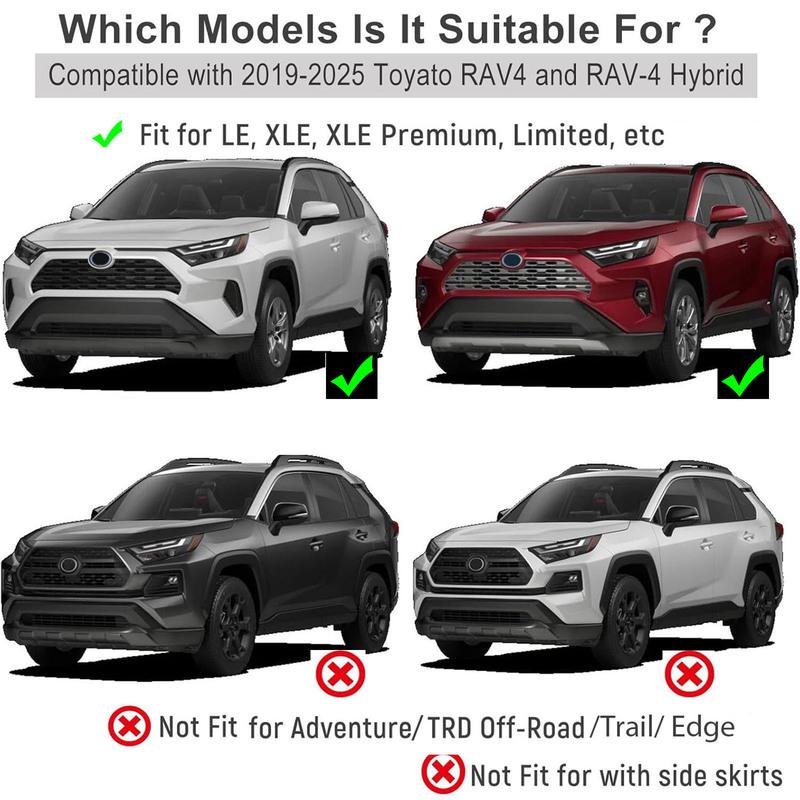 4 ks Pro Toyota RAV4 XA50 - 2025 Auto Blatníky Zástěrky Blatníky Přední Zadní Příslušenství 2024