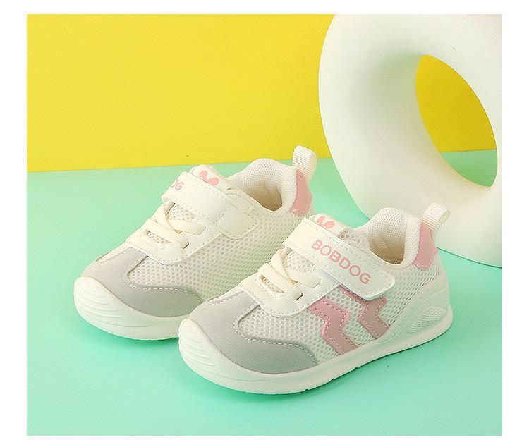 Bobodou 2026 Spring Breathable Mesh Toddler Shoes for Girls and Boys - Non-Slip Sports Design
