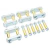 Heavy Duty Shackle Upgrade Kit with Bronze Bushings Tandem Axle RV Trailer Suspensions for CRE3000 with 2.25in Shackles