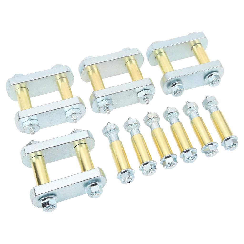Heavy Duty Shackle Upgrade Kit with Bronze Bushings Tandem Axle RV Trailer Suspensions for CRE3000 with 2.25in Shackles