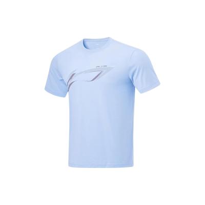 Li Ning Fitness Series T Shirt Men's Clear Sky Blue ATST573-5
