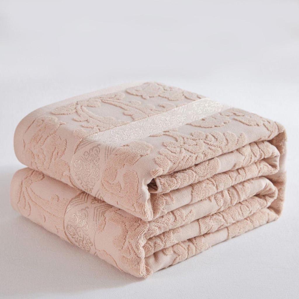 Vintage 1970s Shanghai Nostalgic 100% Cotton Towel Blanket for Summer Naps