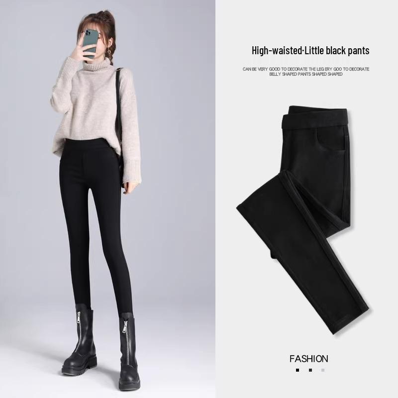 

Женские леггинсы с высокой посадкой и черной флисовой подкладкой на 2024 год - Толстые, теплые и идеально подходящие для ношения на открытом воздухе осенью и зимой M for 96-105 lbs