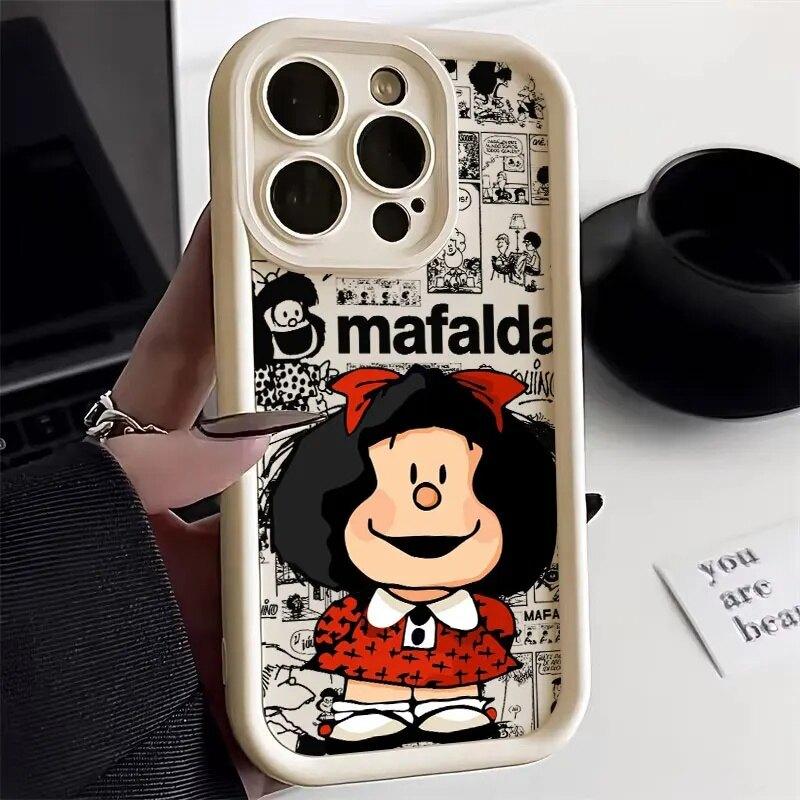 Phone Case For Huawei Honor 600 400 Lite Pro 90 200 Lite X9D X8C X8D X8A X6A X6B X7A X7B X7D PRO 5G Cartoon Mafalda Cover