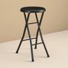 Folding Metal Stool Lightweight Portable Compact Seating Slip-Resistant Padded Chair Indoor Use Easy Storage Great Events