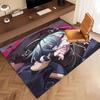 Genshin Impact Cryo Lohen Polearm Print Area Rug - Soft,Washable Non-Slip Indoor Mat,Living Room,Home Office Decorative Rug