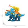 Children's Dinosaur 3D Puzzle Toys Press To Fire Bullets DIY Detachable Assembly Screw Toys