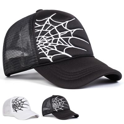 Unisex Spinnennetz-Stickerei Baseball-Netzkappen Frühling und Sommer Outdoor Verstellbare Lässige Hüte Sonnenschutzmütze