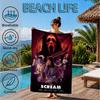 Scr-eam Horror Movie Beach Towel, Microfiber Beach Towel, Perfect For Pool, Beach, Travel, Home Decor Beach Party Fan gifts