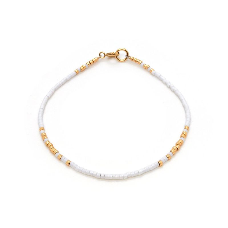 INS Niche Fashion Retro Style Miyuki Bead Woven Handmade Beaded Extremely Fine Girl Twin Small Bracelet Female Bls 230033A(Miyuki Liuli)