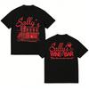 2026 SpringSummer Vintage Millennium Retro Sallys Wine Bar Mens and Womens Fashion HipHop Casual TShirts