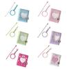 Compact PVC Student Ids Card Organizer Sweet Bows Design Durability Photo Album Storage Book For School Travel Essential
