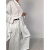 Women's Set Casual Loose Solid Color Shirt Set Wide Leg Pants Two Piece Set