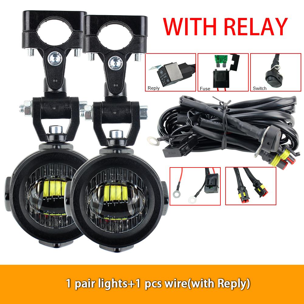 Upgrade Motorrad Nebelscheinwerfer Zusatzscheinwerfer Hellere Lampe 40W 6000K für BMW R1200GS F800GS F700GS F650 K1600