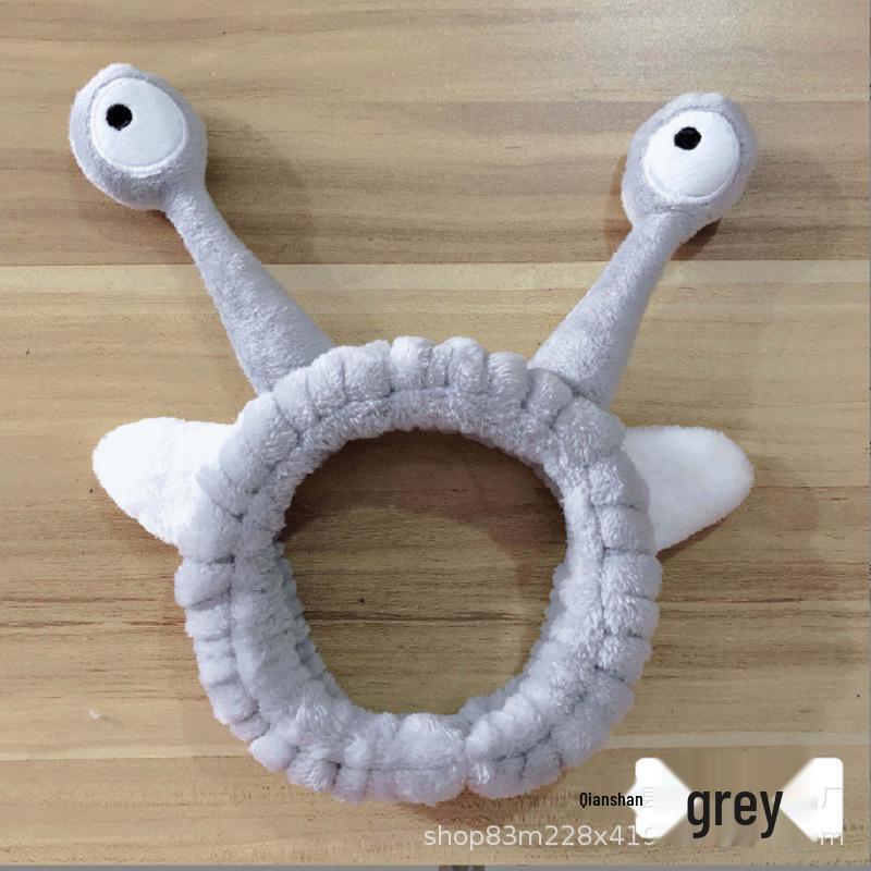 Animal Snail Hair Tie & Non-slip Headband for Women - Cute & Simple Design for Face Washing, Masking, & Hair Management.