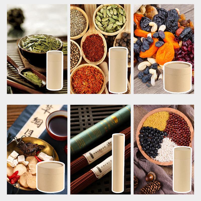 1 Stück ätherisches Öl Flaschenröhrchen Verpackungsbox Kraftkartonröhrchen Runde Kraftpapierbehälter für Stifte Teedose Kaffee