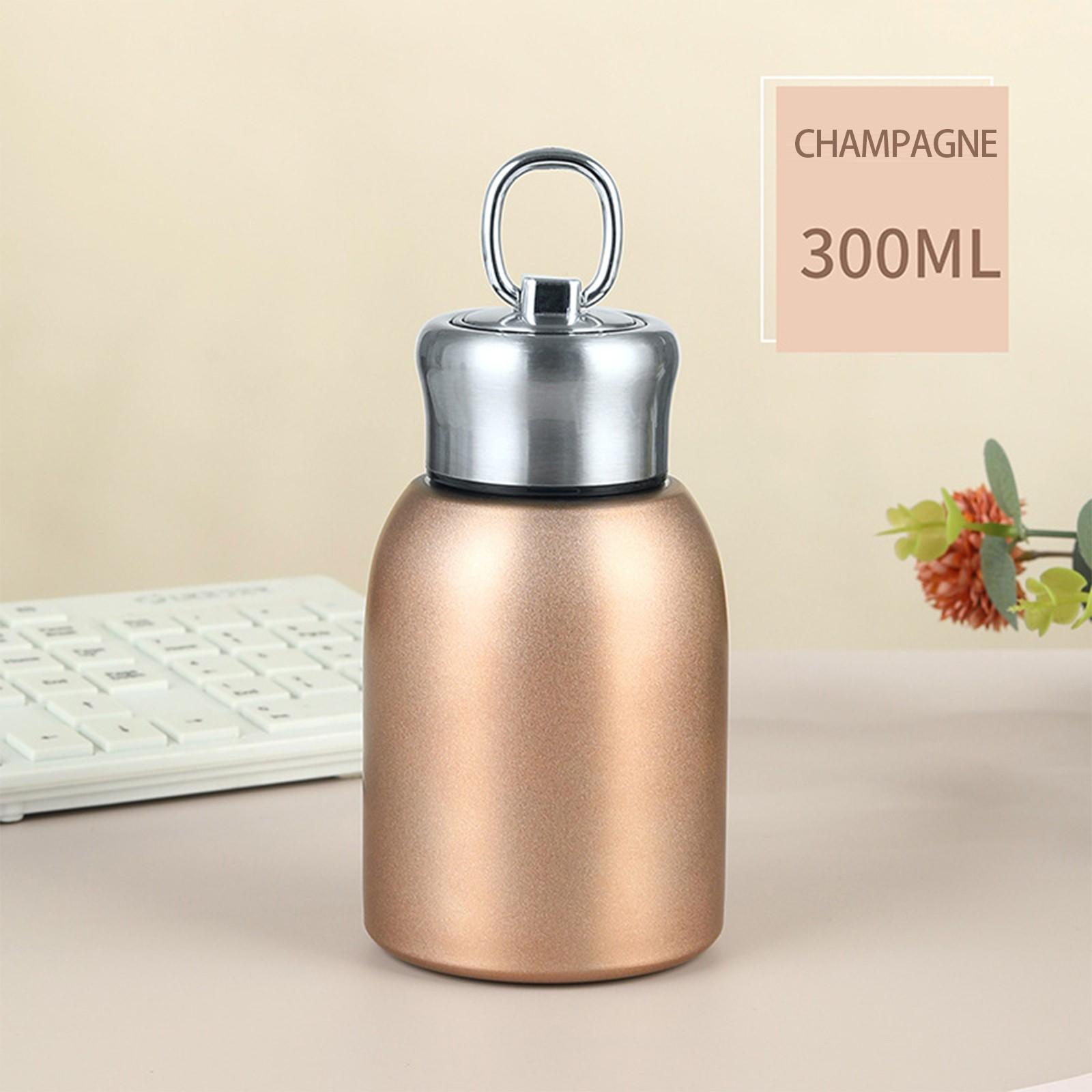 

Матовый пухлый горшок для живота из нержавеющей стали 304 для студентов мужского и женского пола, вакуумная чашка, подарочная карманная чашка 10,5 унций One Size золотой