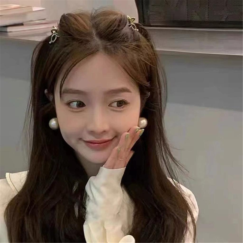 Bowknot Hair Clip Alloy Claw Clips Hair Banana Barrettes Non-Slip Jaw Clip Girls Metallic Hair Claw for Women Side Bangs