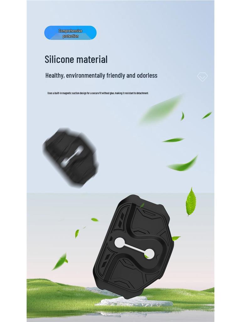 Protezione fibbia blocco portiera auto Volvo: Pattino in Silicone Spesso Anti-collisione per Assorbimento degli Urti Silenzioso
